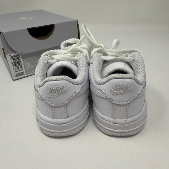 NIB Nike Kids Baby AF1 White 3c - Picture 4 of 7